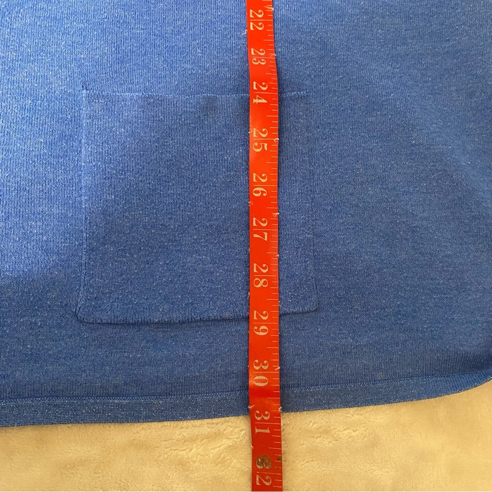 LILLY PULITZER Cobo Boatneck Sweater Heathered Crew Blue Coastal Shell Stripe L - Picture 13 of 13